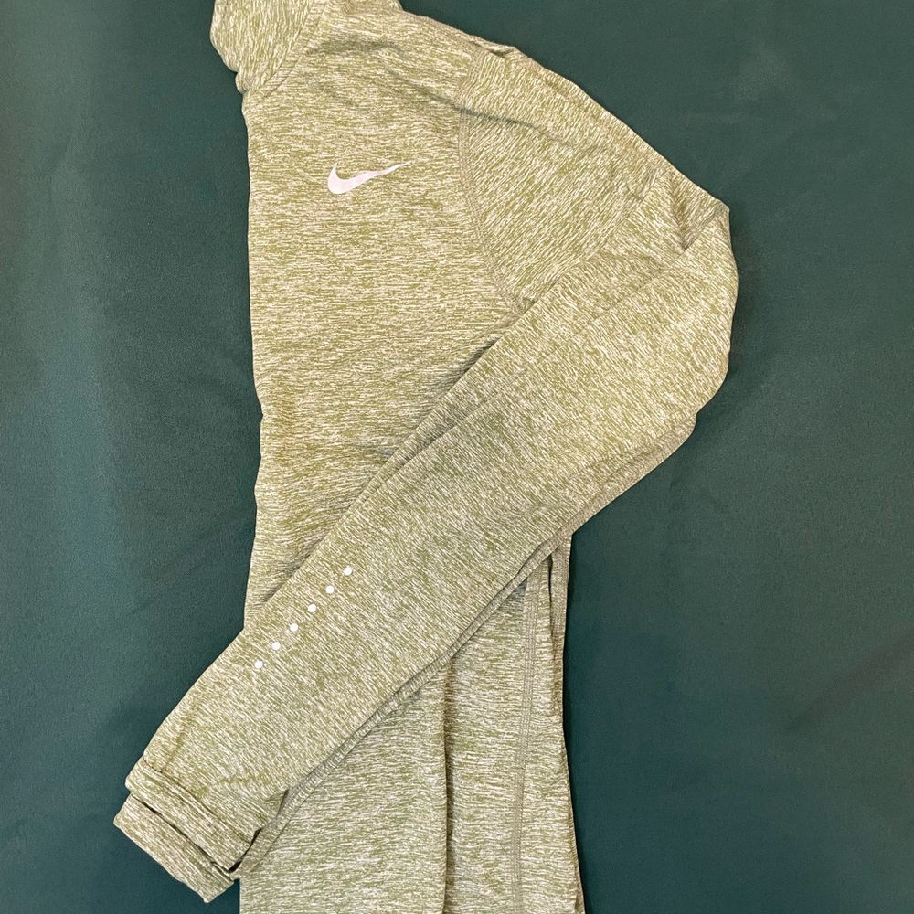 Nike Heathered Green Performance Top